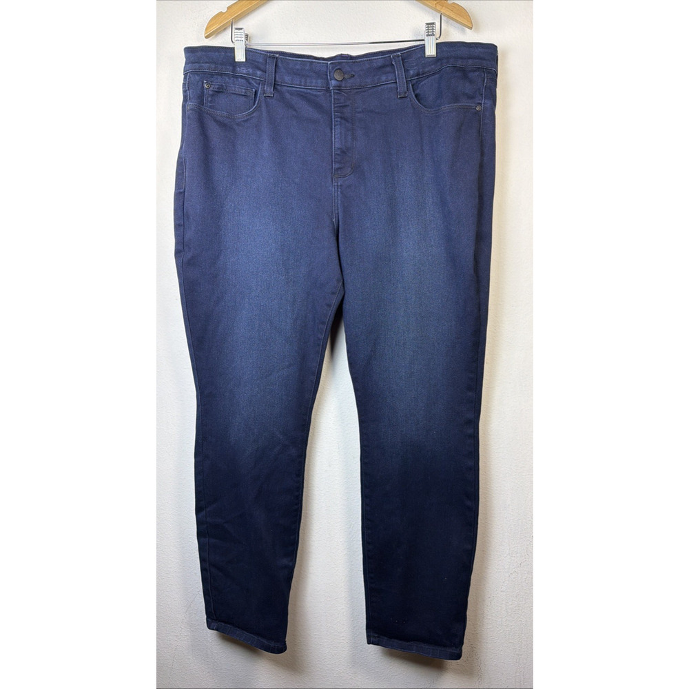 NYDJ Jeans Womens Plus 20W Blue jade leggings norwell wash mid rise lift tuck